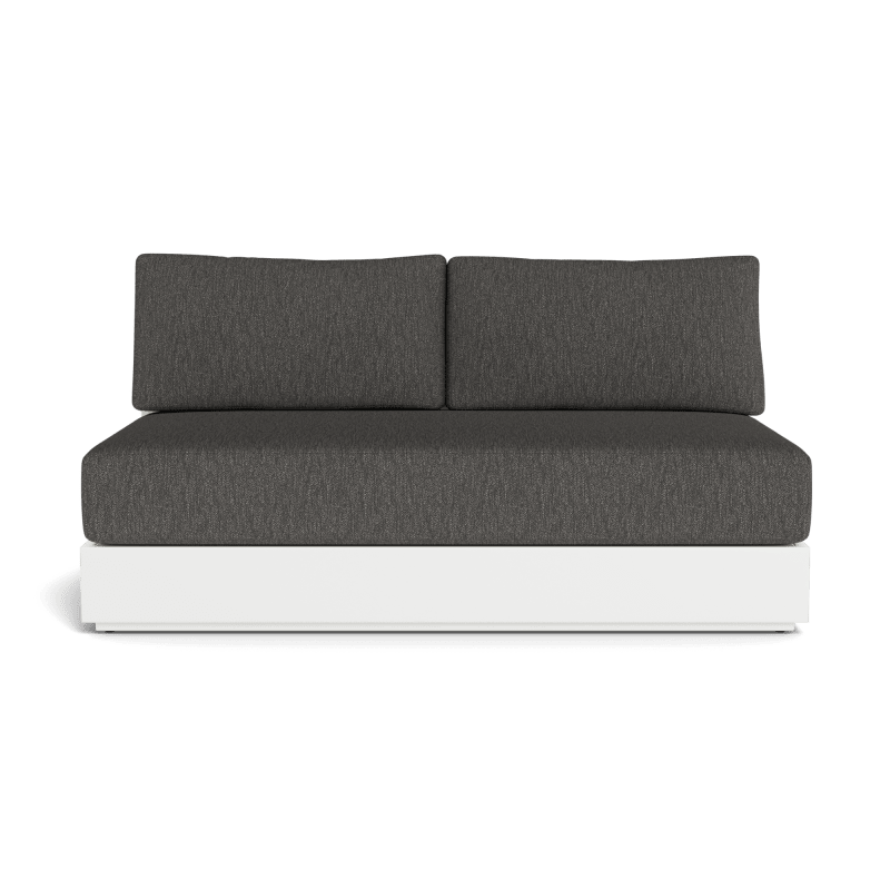 Hayman Aluminum 2 Seat Armless Sofa