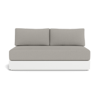 Hayman Aluminum 2 Seat Armless Sofa