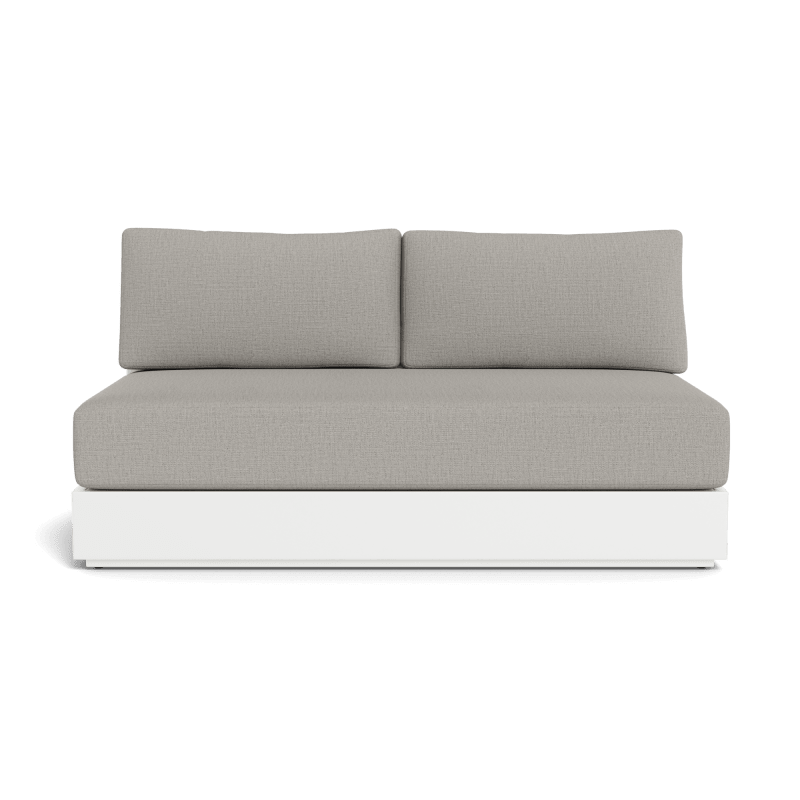 Hayman Aluminum 2 Seat Armless Sofa