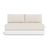 Hayman Aluminum 2 Seat Armless Sofa