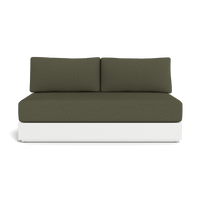 Hayman Aluminum 2 Seat Armless Sofa