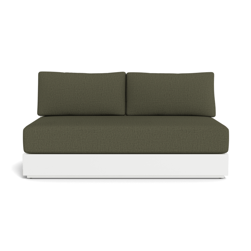 Hayman Aluminum 2 Seat Armless Sofa