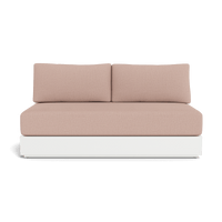 Hayman Aluminum 2 Seat Armless Sofa