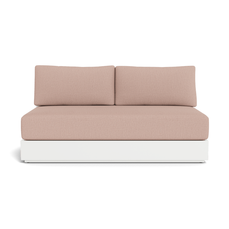 Hayman Aluminum 2 Seat Armless Sofa