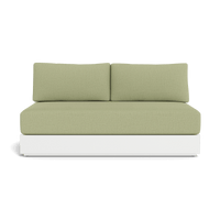 Hayman Aluminum 2 Seat Armless Sofa
