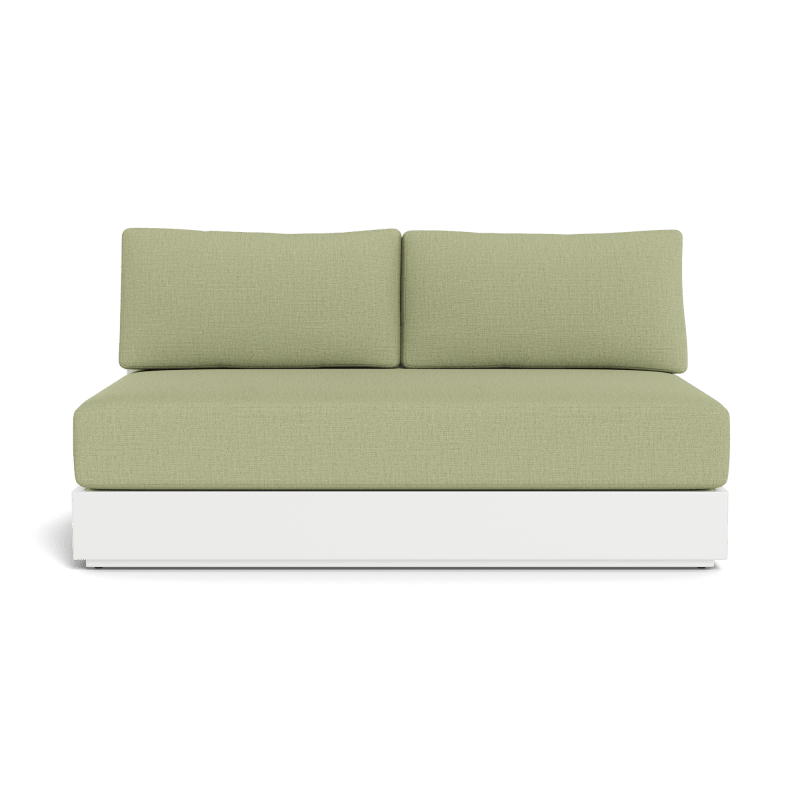 Hayman Aluminum 2 Seat Armless Sofa