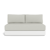 Hayman Aluminum 2 Seat Armless Sofa