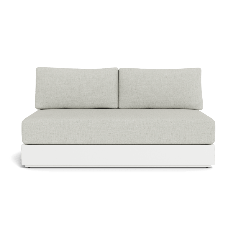 Hayman Aluminum 2 Seat Armless Sofa