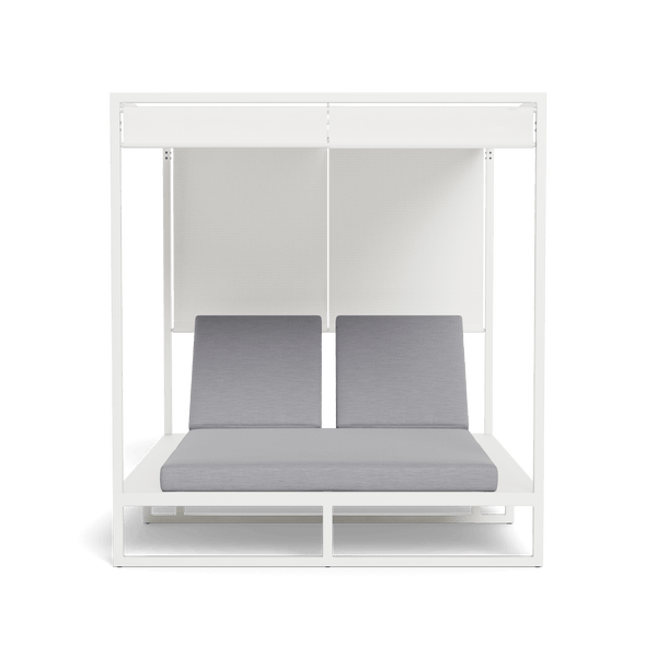 Hayman Curtain Cabana | Aluminum White, Panama Cloud, Batyline White