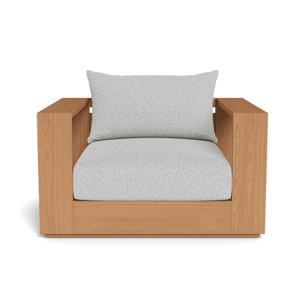 Hayman Teak Lounge Chair | Teak Natural, Copacabana Sand, Batyline White