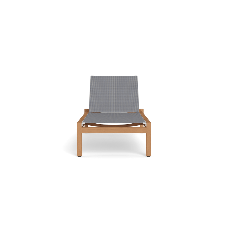 Hayman Teak Stacking Mesh Sun Lounge