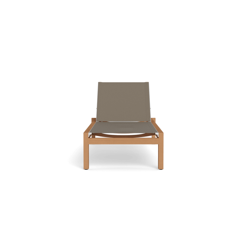 Hayman Teak Stacking Mesh Sun Lounge