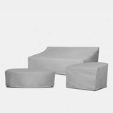 Lennon Upholstered Armless Bar Stool - Weather Cover | Surlast Grey, ,