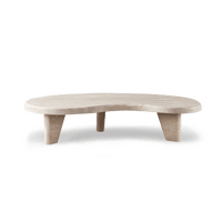 Lucca Organic Coffee Table | Travertine Natural, ,