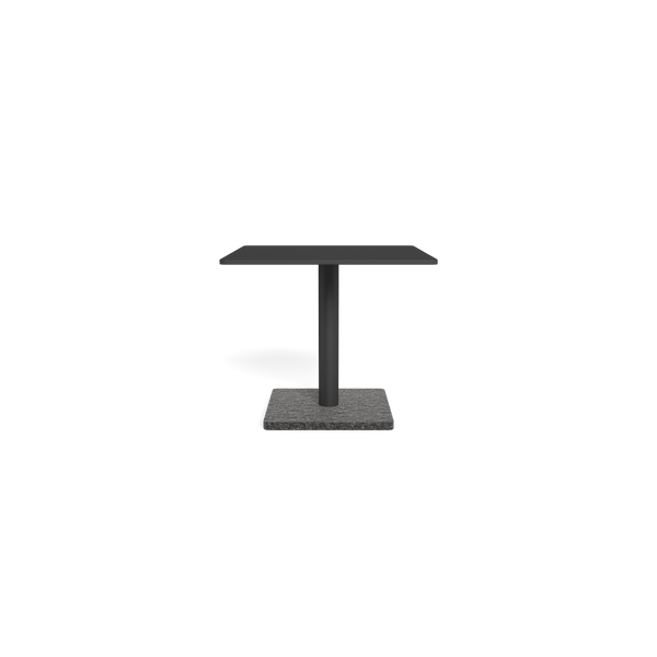 Madison Square Side Table | Aluminum Asteroid, Granite Black,