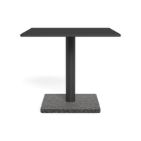 Madison Square Side Table | Aluminum Asteroid, Granite Black,