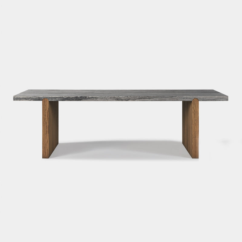 Marcello Dining Table 108" | Oak Honey Grey, ,