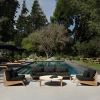 Mlb Teak 3 Seat Armless Sofa
