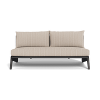 MLB Aluminum 2 Seat Armless Sofa