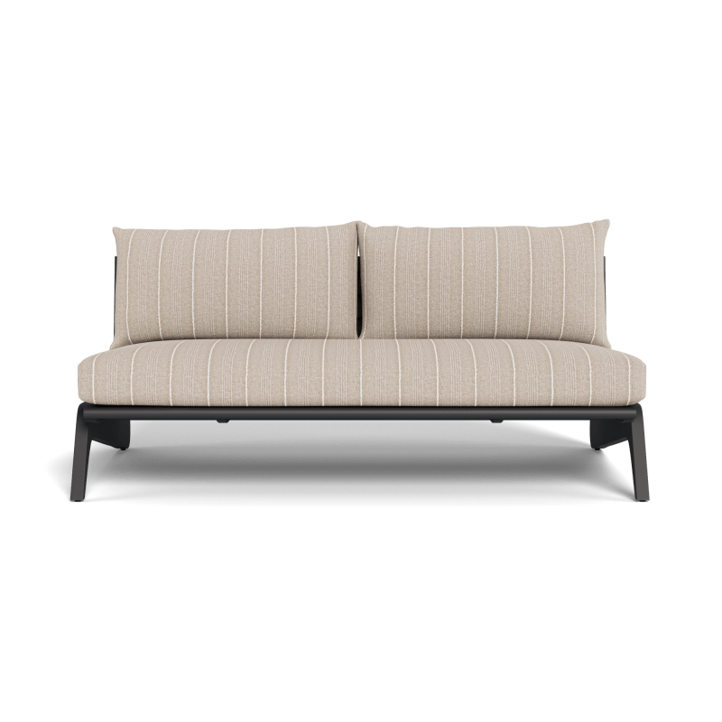 MLB Aluminum 2 Seat Armless Sofa