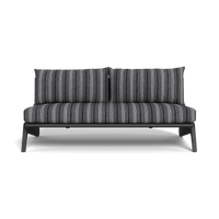 MLB Aluminum 2 Seat Armless Sofa