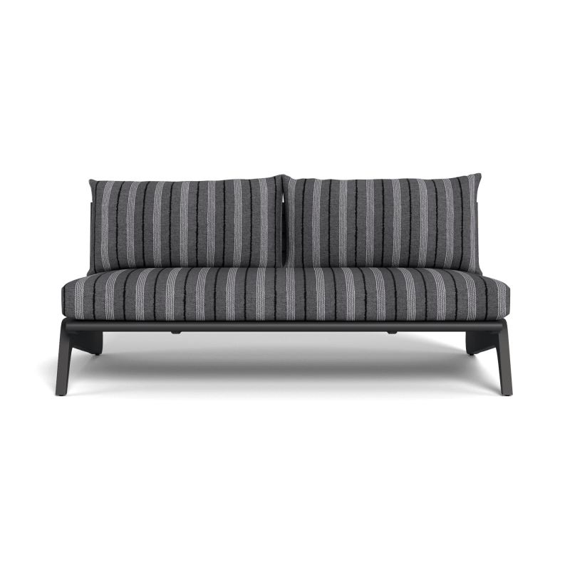 MLB Aluminum 2 Seat Armless Sofa