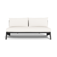 MLB Aluminum 2 Seat Armless Sofa
