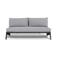MLB Aluminum 2 Seat Armless Sofa