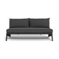 MLB Aluminum 2 Seat Armless Sofa