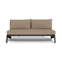 MLB Aluminum 2 Seat Armless Sofa