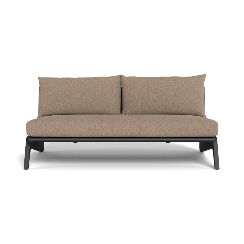 MLB Aluminum 2 Seat Armless Sofa