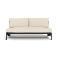 MLB Aluminum 2 Seat Armless Sofa