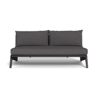 MLB Aluminum 2 Seat Armless Sofa