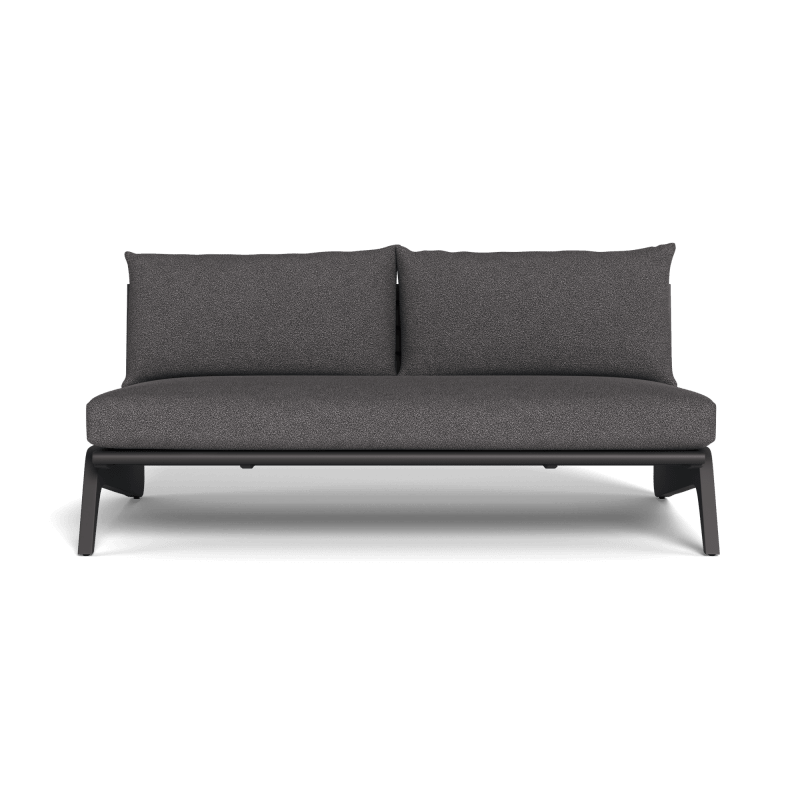 MLB Aluminum 2 Seat Armless Sofa