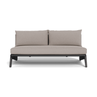 MLB Aluminum 2 Seat Armless Sofa