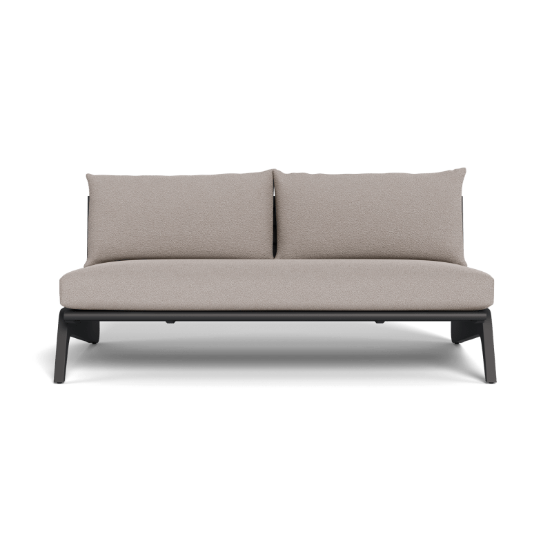 MLB Aluminum 2 Seat Armless Sofa