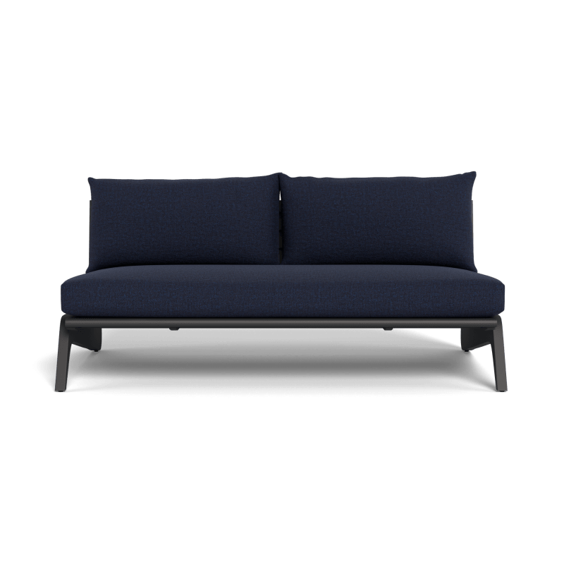 MLB Aluminum 2 Seat Armless Sofa