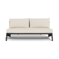 MLB Aluminum 2 Seat Armless Sofa