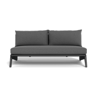 MLB Aluminum 2 Seat Armless Sofa