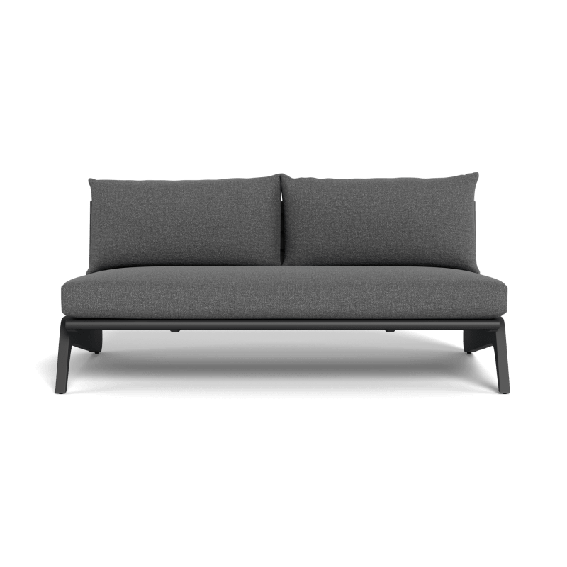 MLB Aluminum 2 Seat Armless Sofa