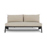 MLB Aluminum 2 Seat Armless Sofa