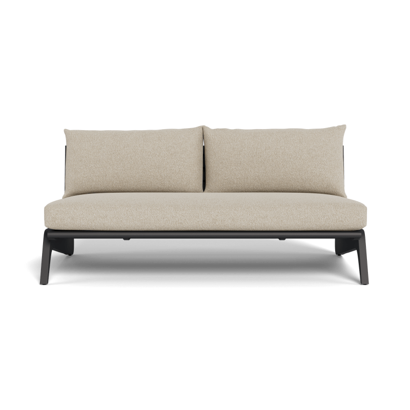 MLB Aluminum 2 Seat Armless Sofa