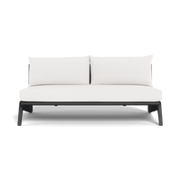 MLB Aluminum 2 Seat Armless Sofa