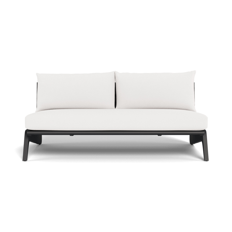 MLB Aluminum 2 Seat Armless Sofa