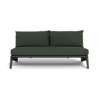 MLB Aluminum 2 Seat Armless Sofa