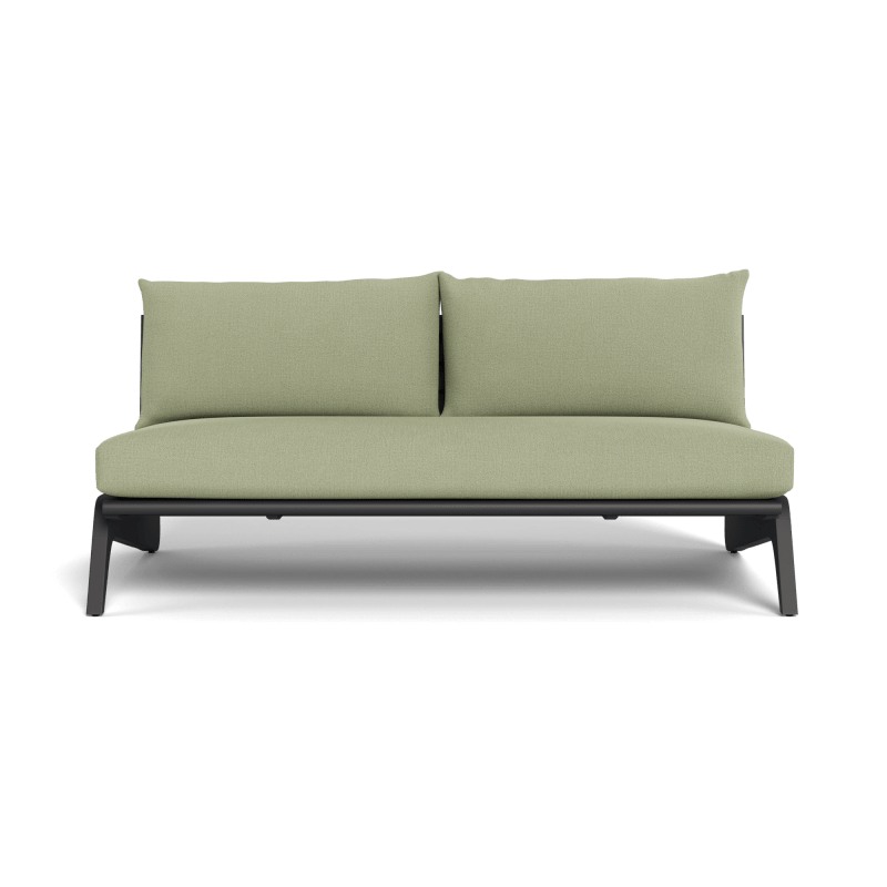 MLB Aluminum 2 Seat Armless Sofa