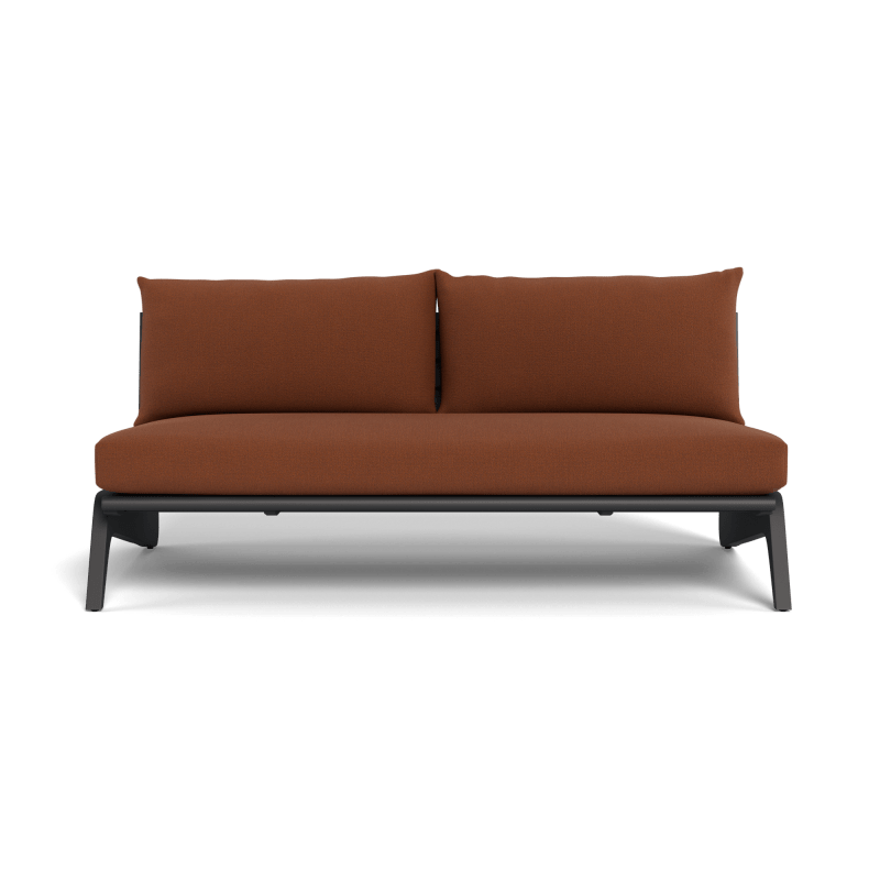 MLB Aluminum 2 Seat Armless Sofa