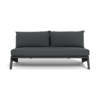MLB Aluminum 2 Seat Armless Sofa