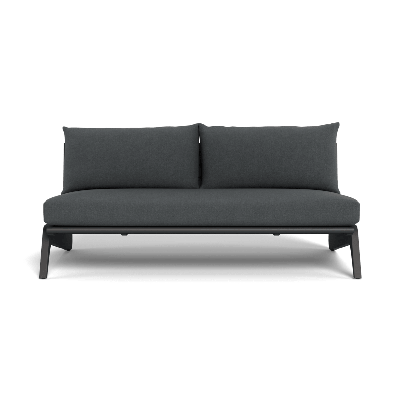 MLB Aluminum 2 Seat Armless Sofa