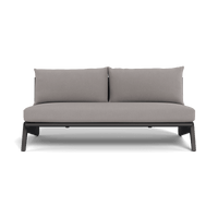 MLB Aluminum 2 Seat Armless Sofa